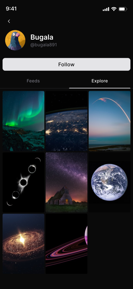 Magick Box explore grid of community-generated images